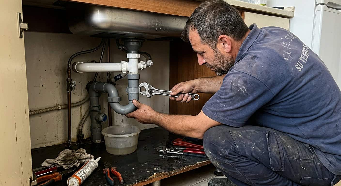 Mutfak lavabo boru tamiri